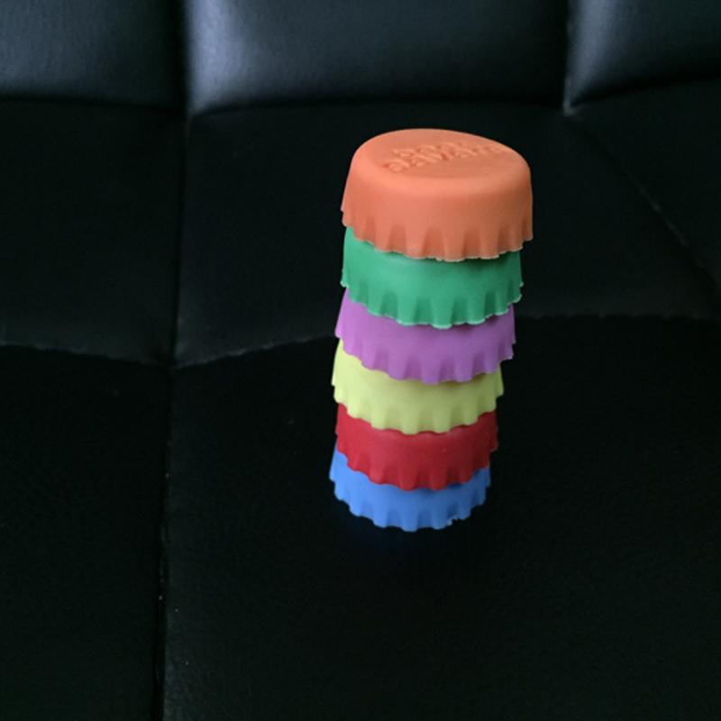 

6 шт. Многоразовые крышки для бутылок Пробки для газированных напитков, пива, вина, шампанского onesize