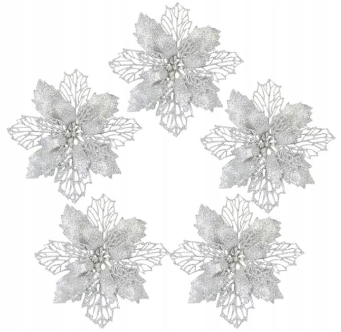 Christmas Star Flowers 6 Pcs [Se-Gb10]