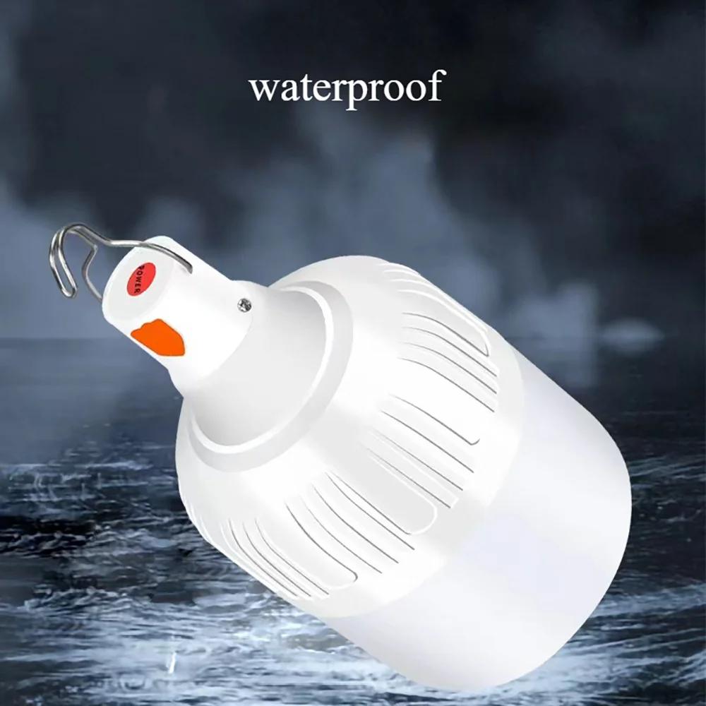 USB Multifunctional Rechargeable Light Bulb Outdoor Wireless Night Market Stall Light Household Power Outage LED Emergency Bulb