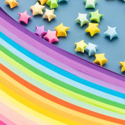 1350/360/520 sztuk kolorowe gwiazdki origami paski papieru jednolity kolor DIY rzemiosło dekoracje prezent przedszkole materiały dydaktyczne