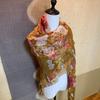 Used Floral Paisley Stole with Gold Lame
