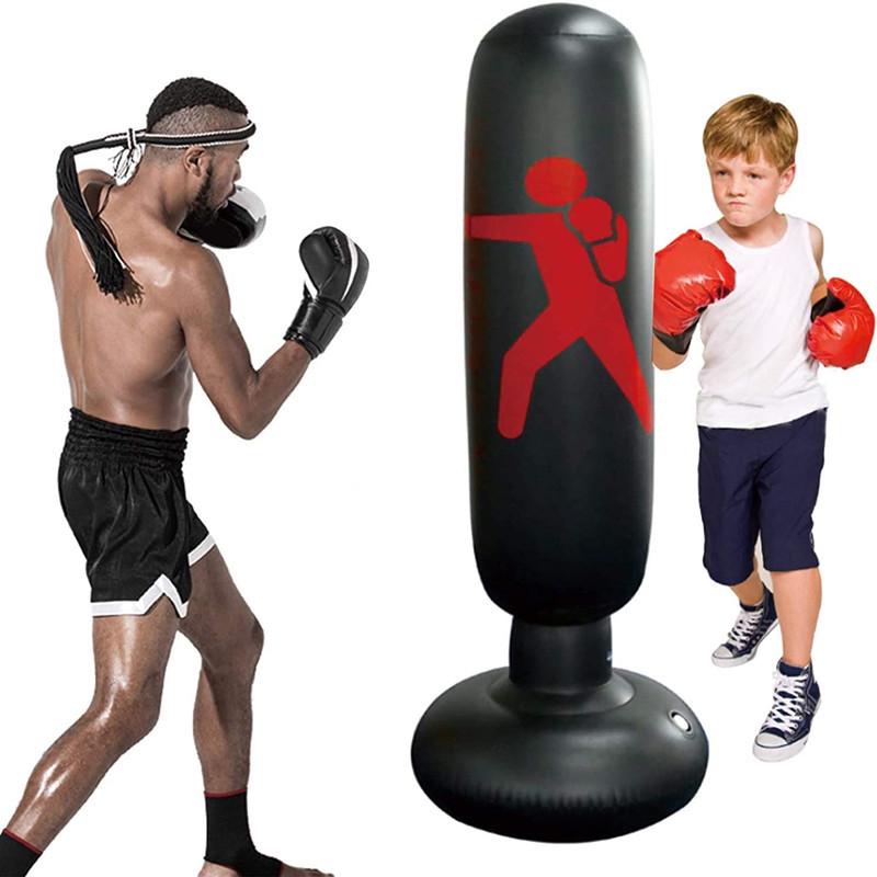 Freistehender Boxsack für Box-, Taekwondo- und Sanda-Training - Geeignet für Erwachsene und Kinder