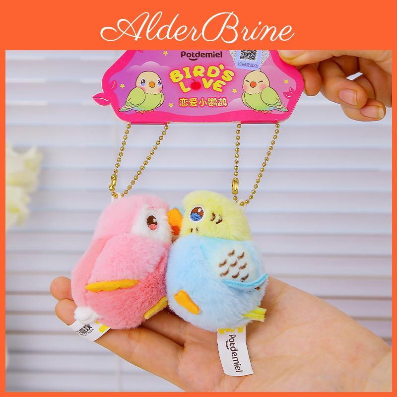 Portachiavi Pappagallo Peluche con Attacco Magnetico per Regalo e Decorazione