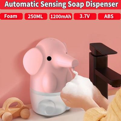 Dozator de săpun automat inteligent, fără atingere, cu infraroșu, dozator de săpun, spălare elefant, dozator de baie pentru acasă, spumare rapidă