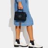 New COACH Morgan Cow Leather Shoulder Bag, Crossbody Bag, Handbag Trumpets Women's Marine Blue CF854-QBBHP