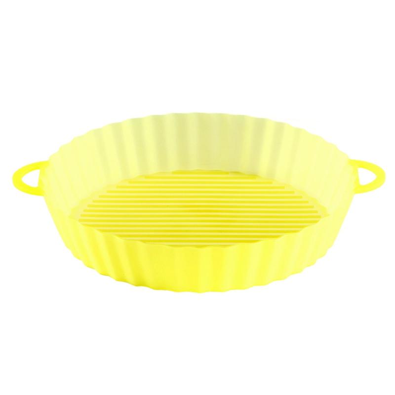 AirFryer Silicone Pot Air Fryers Oven Baking Tray Fried Pizza Chicken Basket Mat Silicone Liner Grill Pan Para Cocina Accesorios