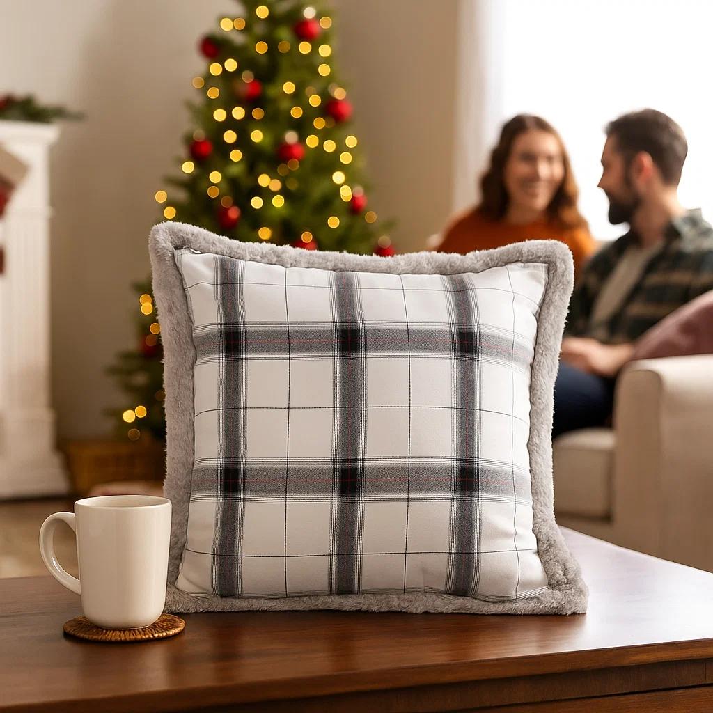 Christmas Pillowcase 30 45X45 Check