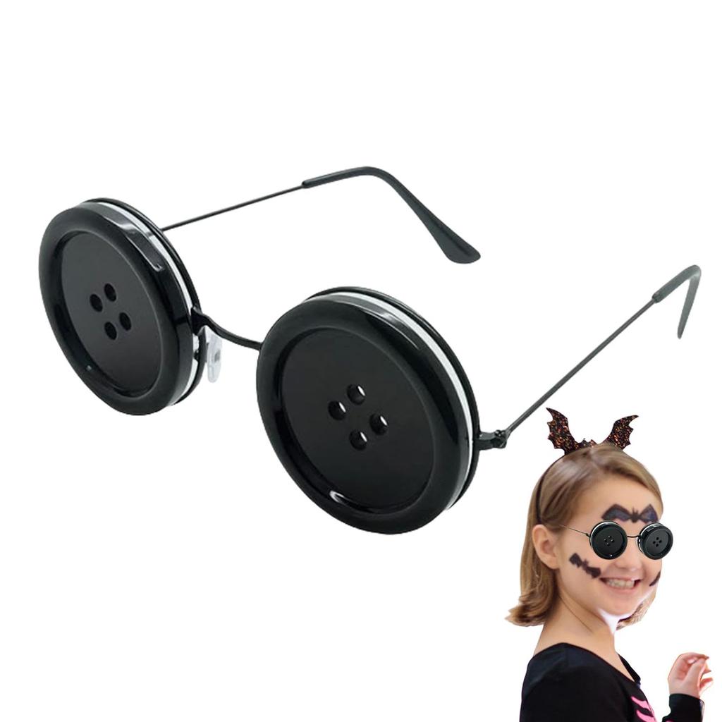 1/2/4pack Button Glasses Eyewear Novelty Funny Cute Glasses Cosplay Tool for Halloween Costume Accessory Bar Party Favor Eyewear