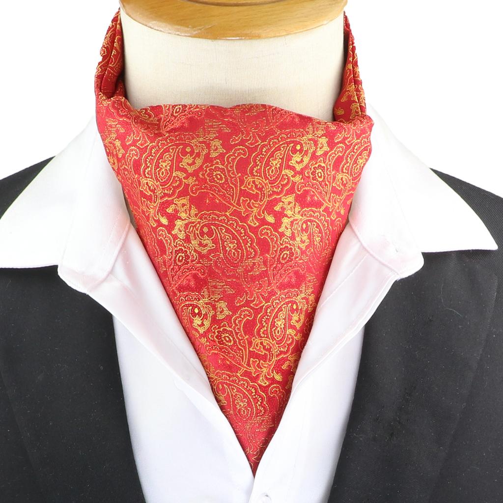 Pánská kravata Žakárová Květinová Paisley Pánská kravata Svatba Formální Ascot Šátek Samozavazovací Britský Gentleman Polyester Měkká kravata Luxusní