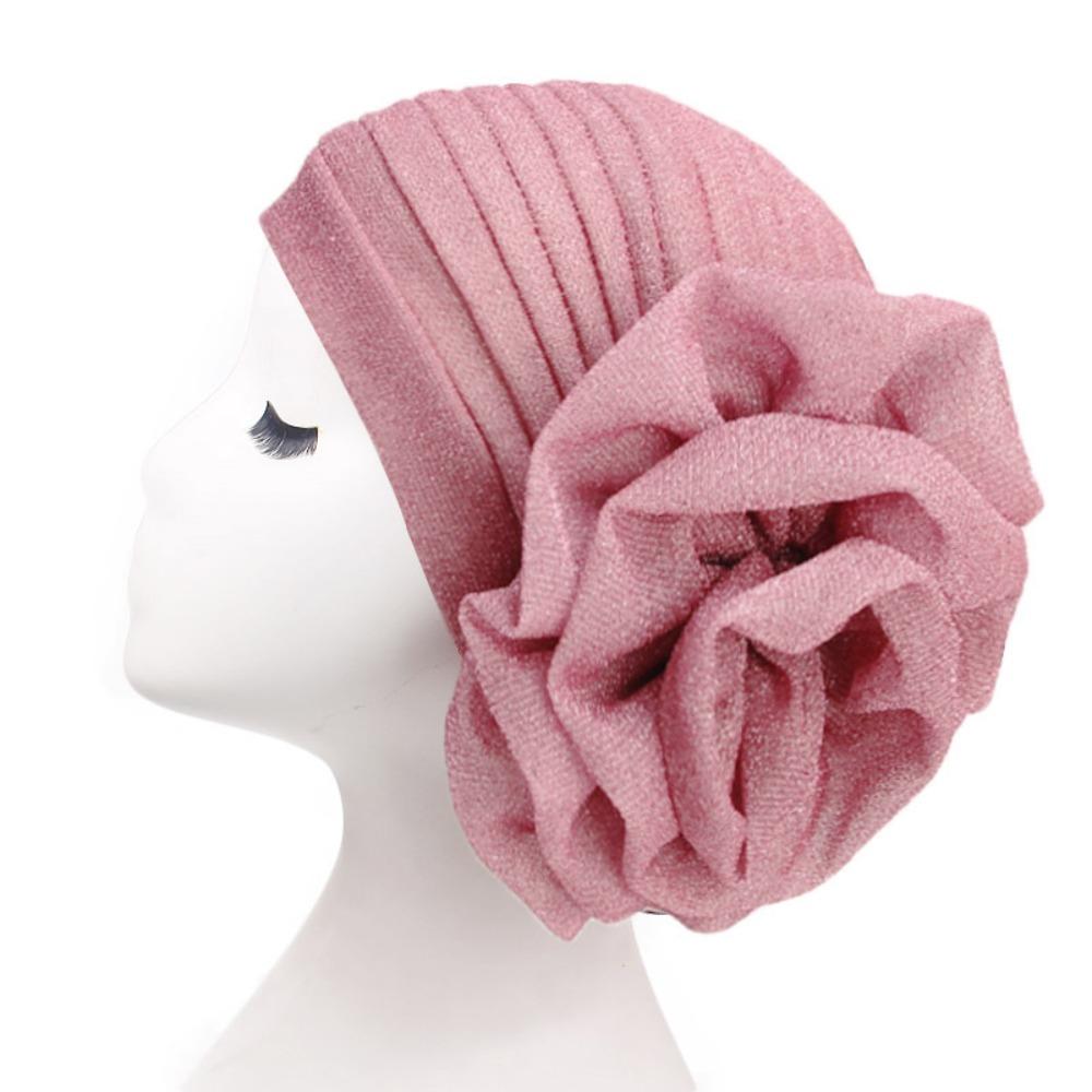 Big Rose Flower Head Wraps Headwear Nigerian Wedding Geles African Turban Caps Party Headgear