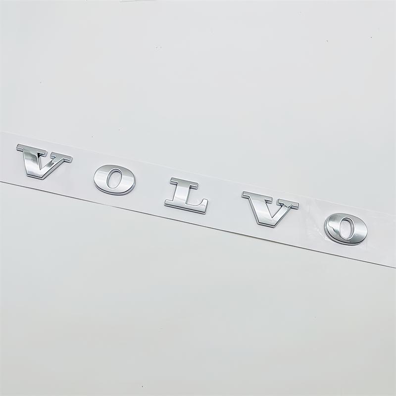 Car Abs 3D Letter Stickers Volvo Trunk Logo Stickers Volvo XC60 Xc90 V40 V60 S60 V50 V90 S80 C40 XC40 V70 XC70 C30 C70 Rdesign