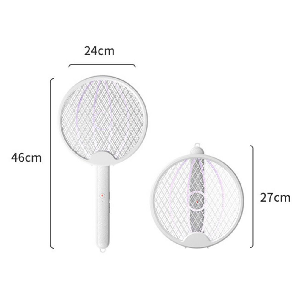 Foldable Electric Mosquito Swatter USB Rechargeable Mosquito Killer Lamp Indoor Use