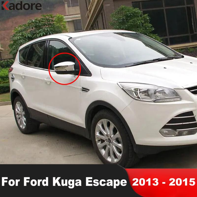 

For Ford Kuga Escape 2013 2014 2015 Chrome Car Rearview Mirror Cover Trim Side Wing Mirror Cap Frame Overlay Accessories