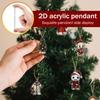 Adventní kalendář obsahuje 24 vánočních ozdob. Kalendář příjezdu Vánoce odpočítávání