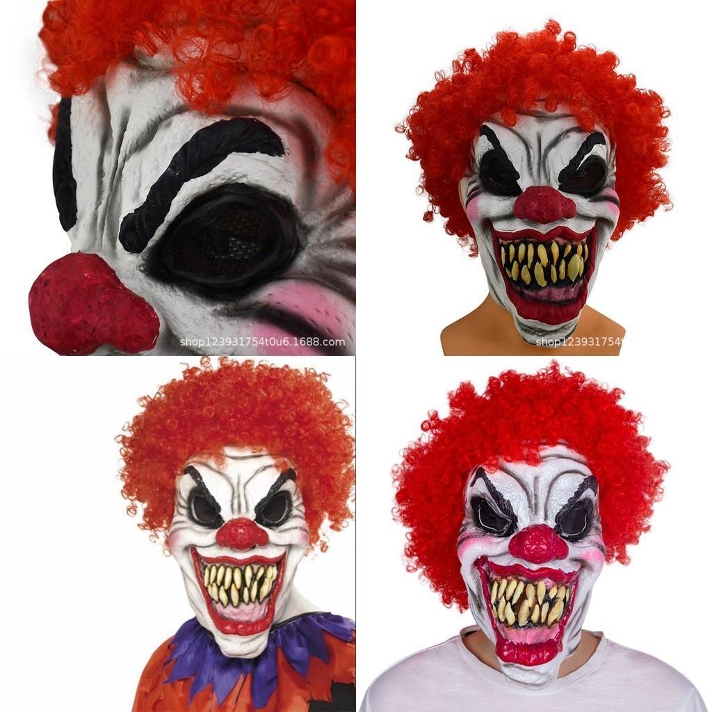 Horror Clown Latex Mask Halloween Christmas Party Role Play Props Scary Costume