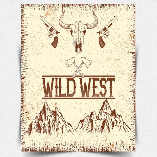METAL WALL SIGN PLAQUE WILD WEST WESTERN FAN USA Vintage style Gift Bar CafeAluminum 20x30cm(7.8x11.8inch)