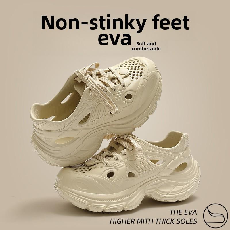 Boty s otvorem pro zvýšení výšky pro ženy a muže, plážové a pobřežní protiskluzové EVA s tlustou podrážkou, proti zápachu, tužinka, cool mop pro ženy a muže