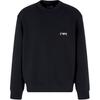 Ea7 Solid Color Plain Knit Letter Sweatshirt Men Sweatshirt Navy-Blue EM002919-AF10013-UB118