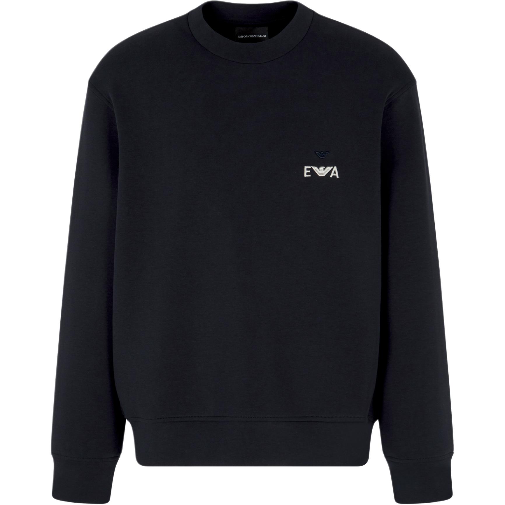 

Emporio Armani Ea7 Solid Color Plain Knit Letter Sweatshirt Men sweatshirt Navy-Blue EM002919-AF10013-UB118 S
