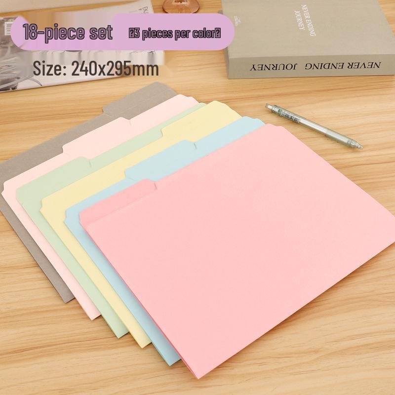 Letter-Size Manila Folder with Index Tabs & Classification Labels
