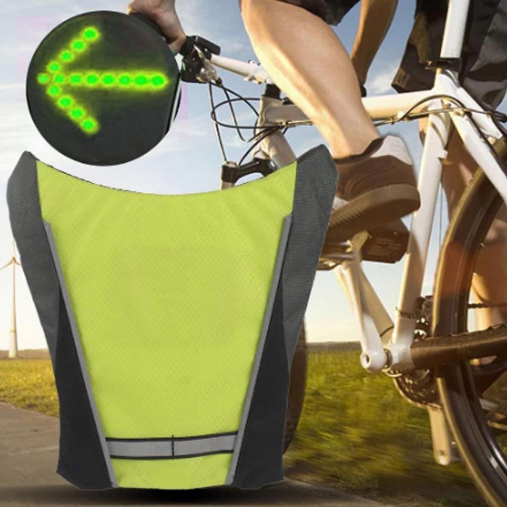 Warning Vests Wireless Cycling Bike   LED Turn Signal Light Vest with Remote