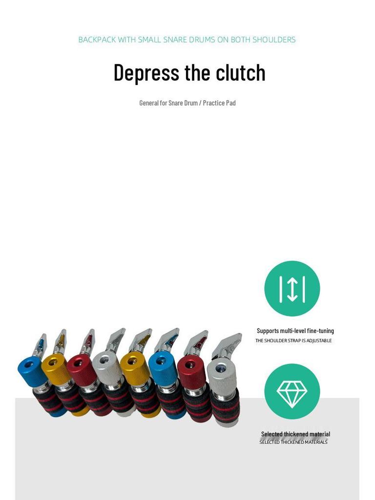 Hi-Hat Clutch and Cymbal Stand for Jazz Drums with Fine Craftsmanship