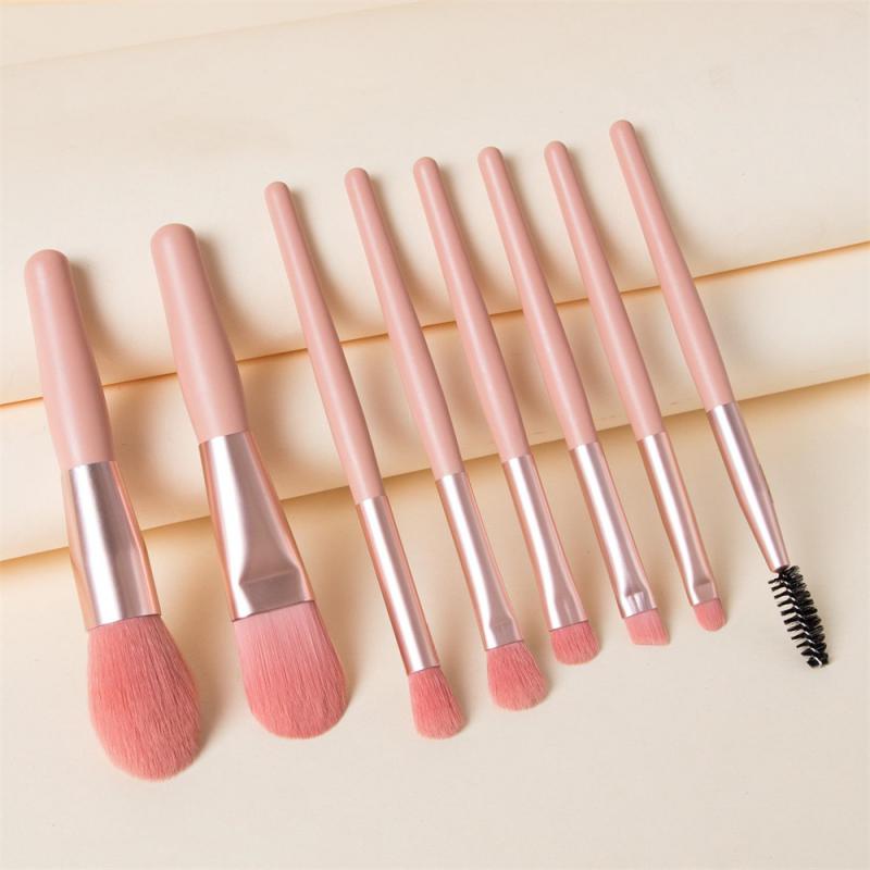 

Eyeshadow Easy To Clean 8 Sticks Makeup Tools Paint Soft And Dense Macaron Make-up Full Set Of Brushes No Fading Full Set Mini