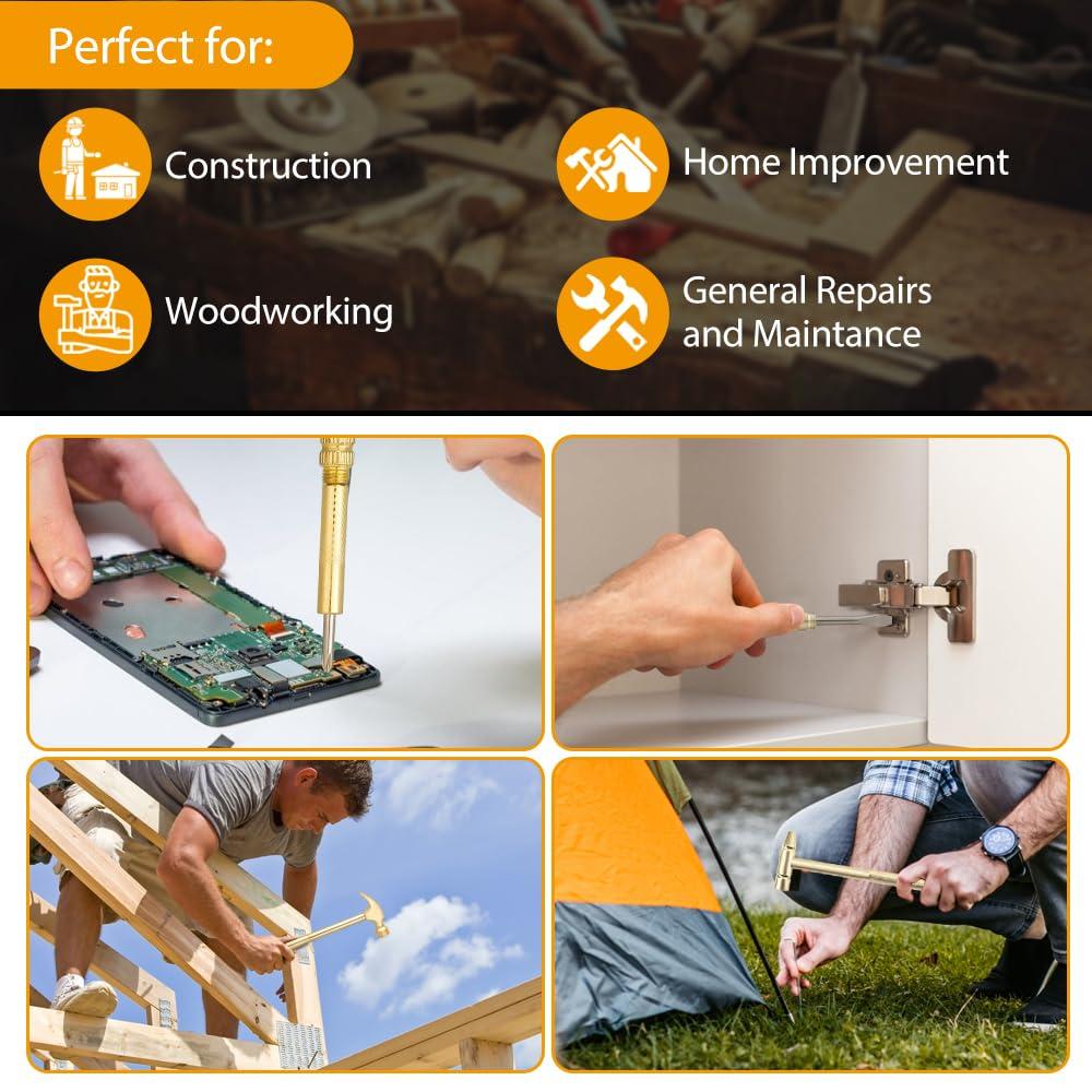 1pc Multifunctional Small Hammer for Home Use, a Six-In-One Tool with a Mini Screwdriver And Metal Hammer