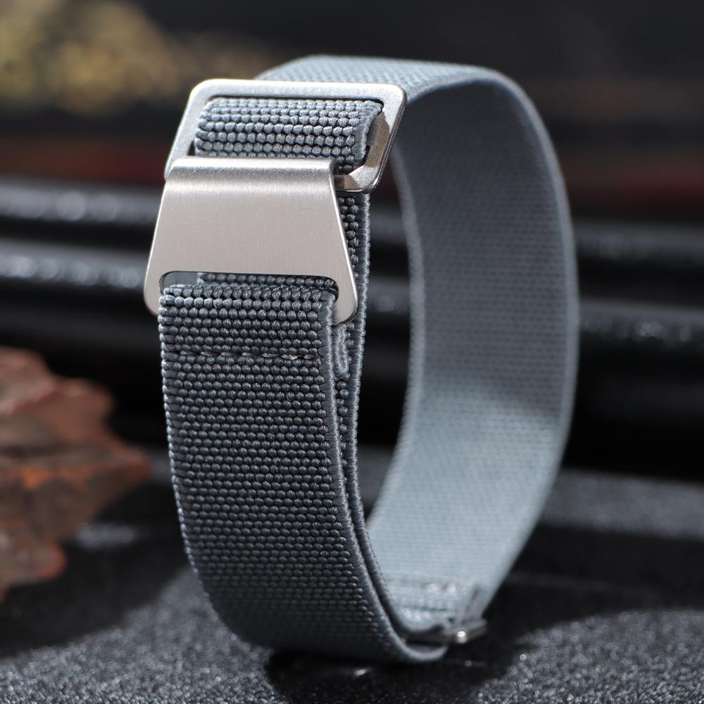 18mm 20mm 22mm Nylon Watchband for Seiko Army Military Woven Elastic Straps for French Troops Parachute Bag Men Women Sport Band