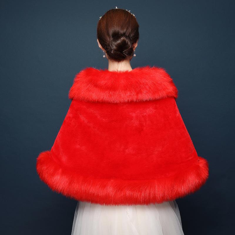 Rochie De Seara De Iarna Dimensiuni Plus De blana artificiala Sal de nunta