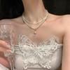 French Pearl Double-Layer Necklace - Women's Luxury Clavicle Chain