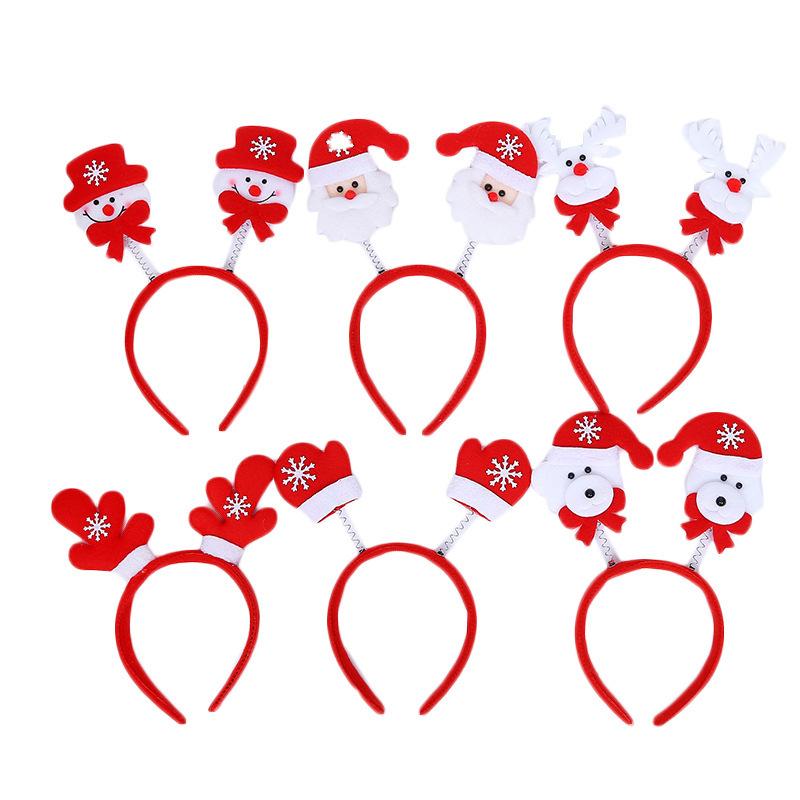 Christmas Decorations Non-Glowing Headgear Christmas Gifts Snowman Headband Head Buckle Christmas Supplies Small Gifts