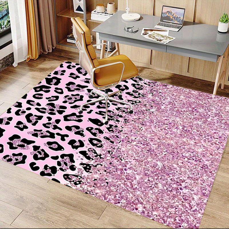 1 Stück Leopardenmuster Glitzer Extra Groß Rutschfester Teppichboden, Büro, Familie, Schlafzimmer Großer Teppich Innen Teppiche, Lebendige Farben