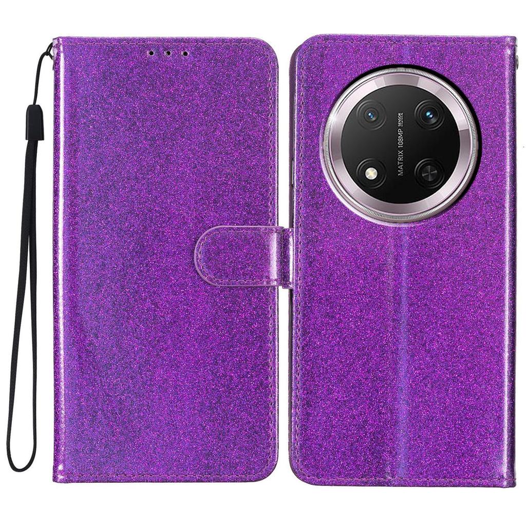 For Honor Magic7 Lite 5G/X9c 5G/X60 Pro 5G Wallet Case Glitter Anti-Scratch Leather Phone Cover Stand