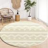 Wabi-sabi Style Round Carpets Home Living Room Decoration Rugs Simplicity Bedroom Bedside Carpet Study Lounge Rug Washable Mats