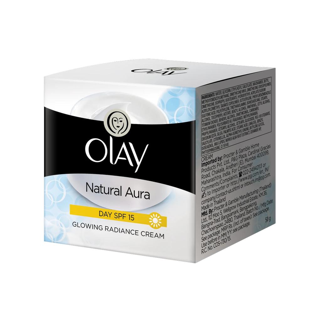 Olay Natural Aura 7 In One Glowing Radiance Cream Spf 15, 50g