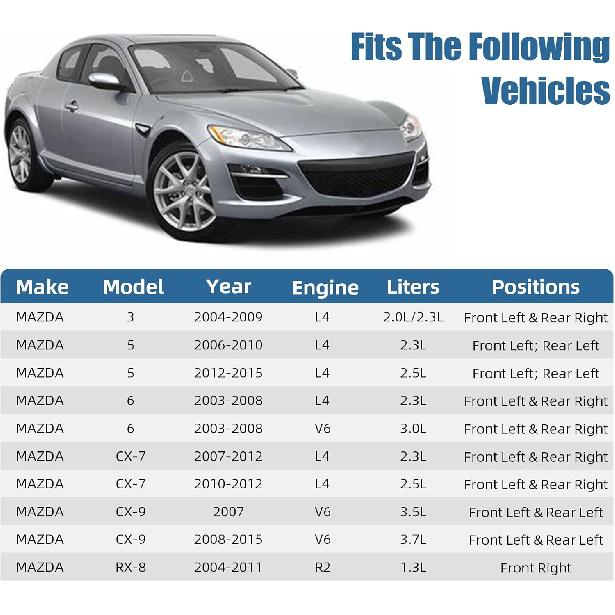 742-801 Power Window Lift Motor Compatible with Mazda 3, Mazda 5, Mazda 6, Mazda CX-7, Mazda CX-9, Mazda RX-8, Replace# GJ6A5958XF, GJ6A5958XE,
