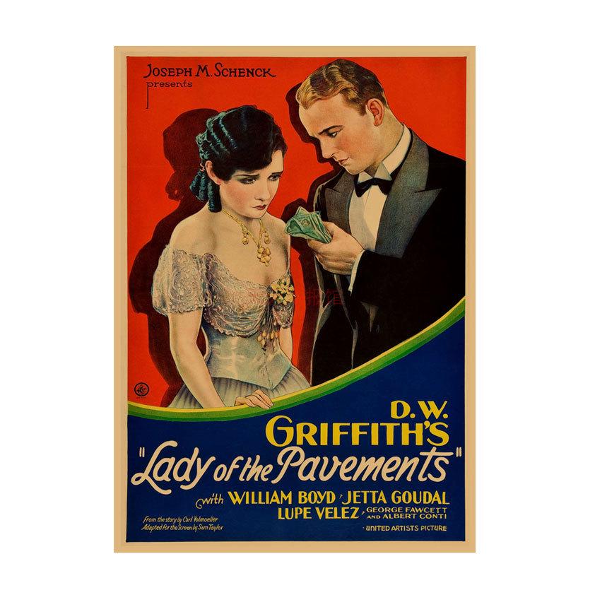 Retro Movie Illustration Poster for Bar, Cafe, or Dormitory Wall Decor