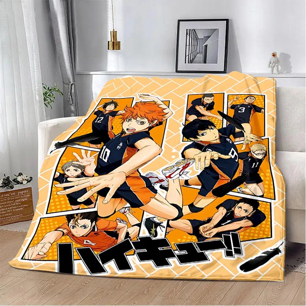 Japan Anime Haikyuu Printed Blanket Picnic Blankets Warm Blanket Soft and Comfortable Blanket Home Travel Birthday Gift