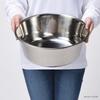 Takagi TAKAGI 18-8 Stainless Steel Washtub, 33cm X 8.5L, Round, Made In Japan, Silver, Versatile Kitchen Dish, Cooking, Baking, Bowl, Washing, Cleanin