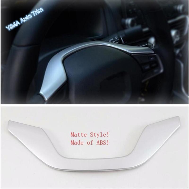 Lapetus Auto Styling Steering Wheel Strip Cover Trim 2 Colors / Matte / Carbon Fiber Style Fit For Honda Accord 2018 - ABS