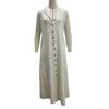 Women's Summer Cotton Linen Shirt Dress Sleeveless Button Down Hooded Maxi Dress Casual Tunic Beach Sundress