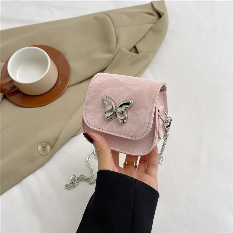 Chic Pu Saddle Bag For Women With Stylish Butterfly Design In Various Colors