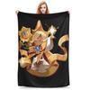 Pure Vanilla and Shadow Milk Blankets Cookie Run Kingdom Plush Awesome Warm Throw Blankets for Home Summer