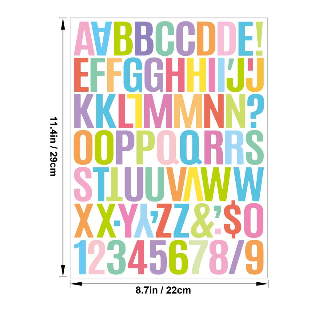 1.5 Inch Vinyl Letter Stickers Self Adhesive for Scrapbooking Card Making Party Decor Craft Supplies