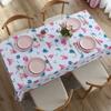 Geometric Floral Printed Rectangular Tablecloth For Table And Home Decoration Waterproof Coffee Tablecloth