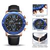 Megir Fashion Men's Quartz Watch Chronograph Luxury Business Casual Wristwatch Leather Strap Male Military Sports Watches 2046