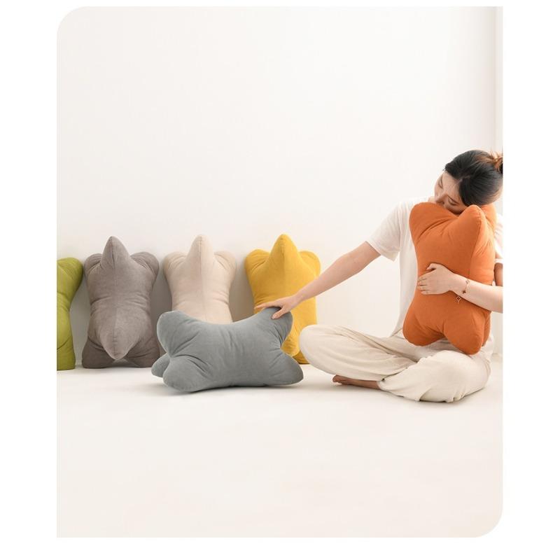 Bone Shape Pillow Cervical Lumbar Support Office Chair Bed Wedge Pillow & Leg Rest for Health Comfort Gift