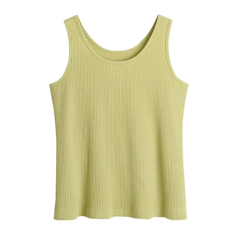 Plus Size Women's Multi-Color Knitted Tank Top - Summer Basics (61870)