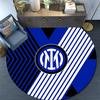 Football Club Internazionale Milano3 Round Area Rug,Carpet Rug for Living Room Bedroom Sofa Playroom Decor,Non-slip Floor Mat